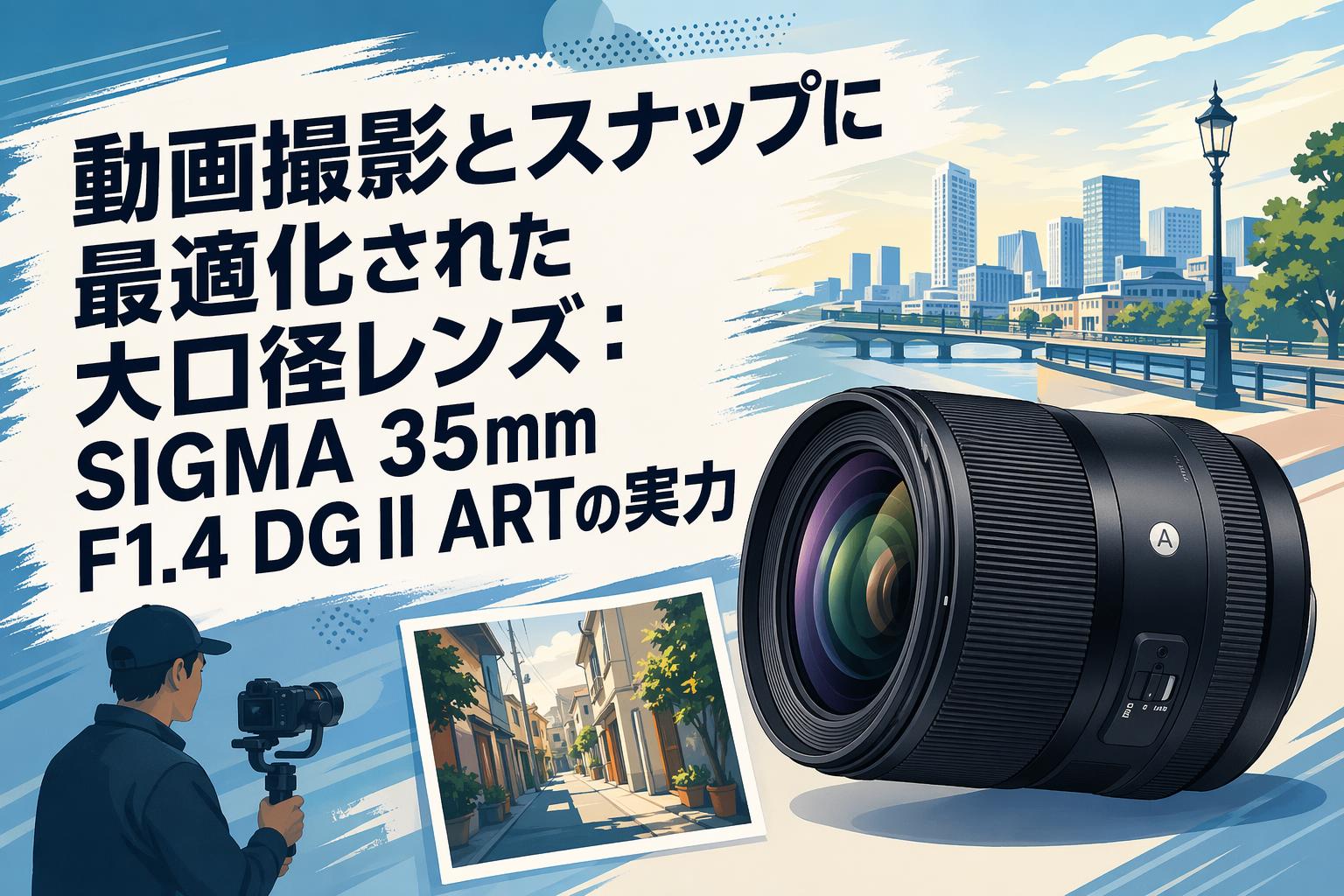 動画撮影とスナップに最適化された大口径レンズ：SIGMA 35mm F1.4 DG II ARTの実力