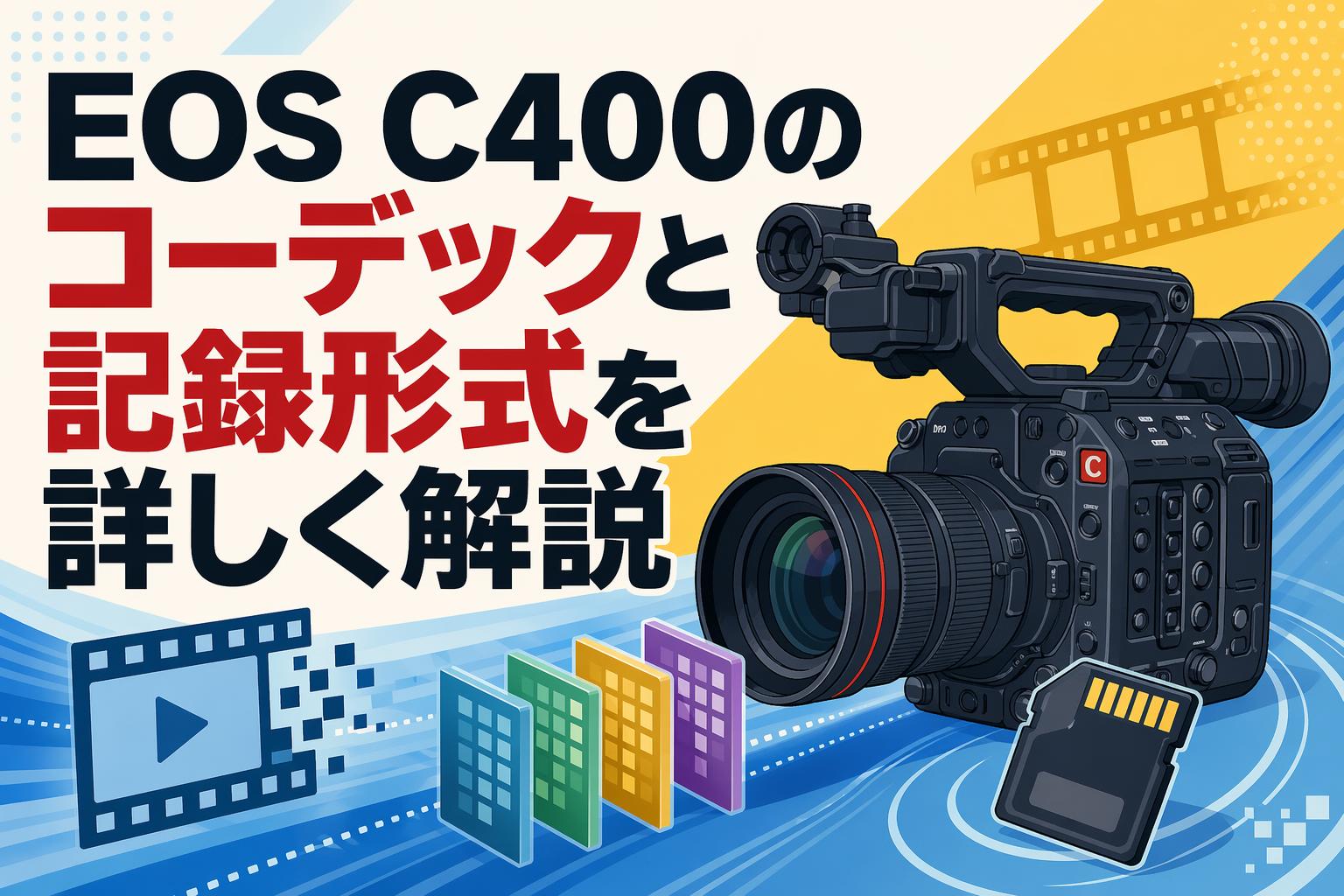 EOS C400のコーデックと記録形式を詳しく解説