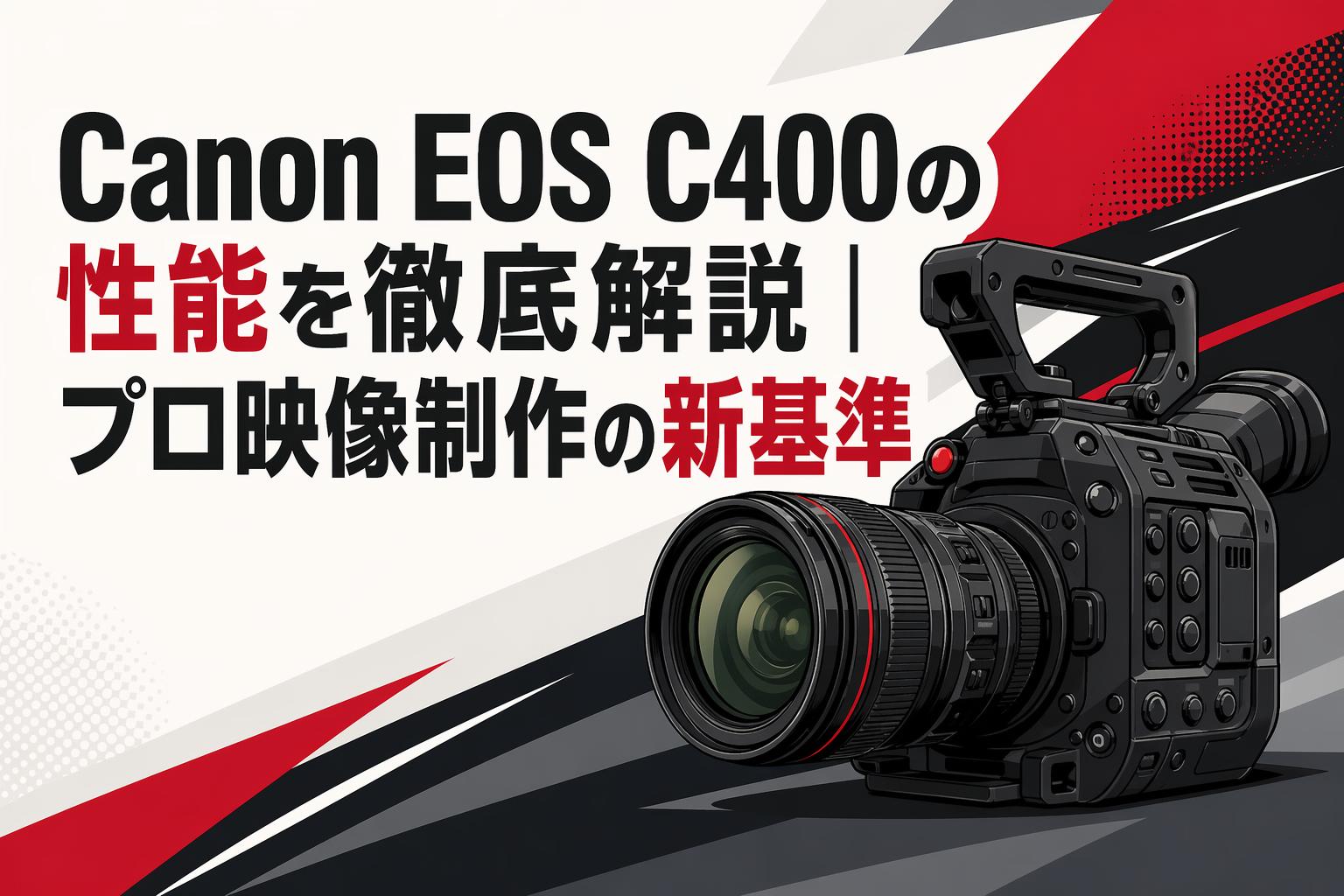 Canon EOS C400の性能を徹底解説｜プロ映像制作の新基準