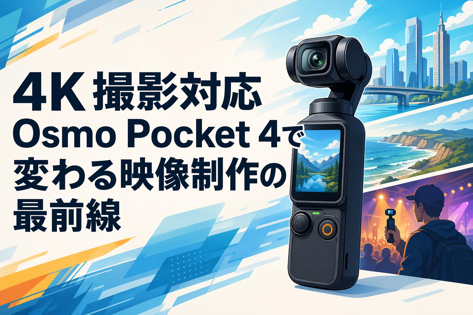 4K撮影対応Osmo Pocket 4で変わる映像制作の最前線