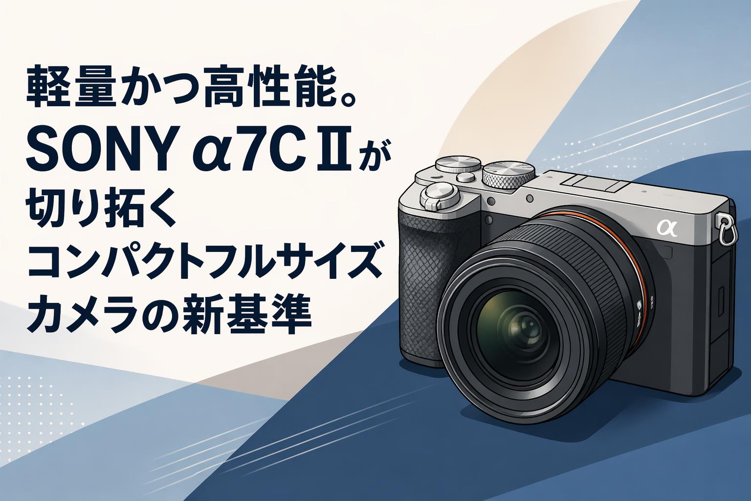 軽量かつ高性能。SONY α7C IIが切り拓くコンパクトフルサイズカメラの新基準