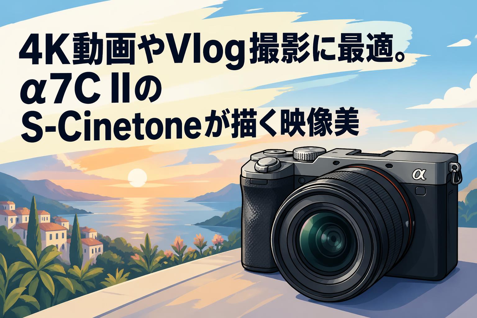 4K動画やVlog撮影に最適。α7C IIのS-Cinetoneが描く映像美