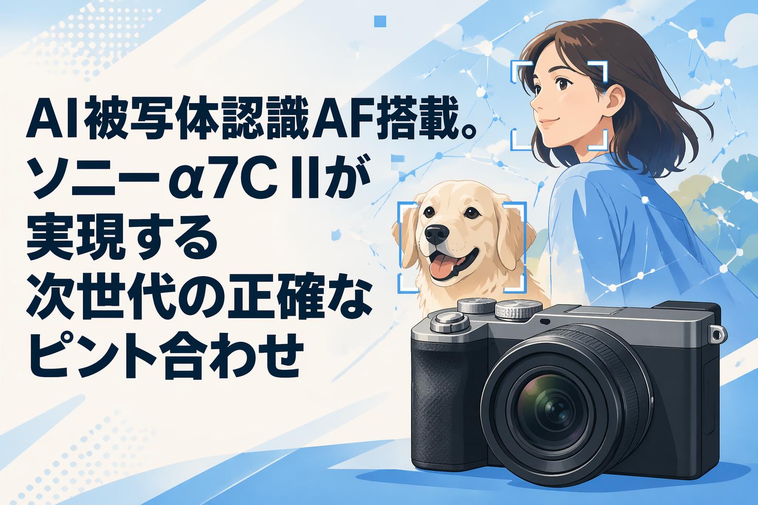 AI被写体認識AF搭載。ソニー α7C IIが実現する次世代の正確なピント合わせ