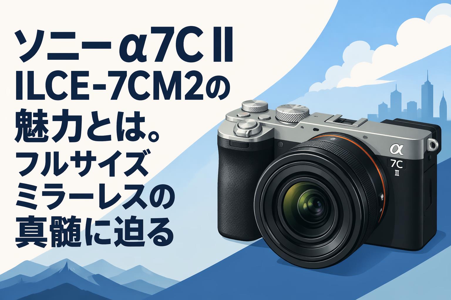 ソニー α7C II ILCE-7CM2の魅力とは。フルサイズミラーレスの真髄に迫る