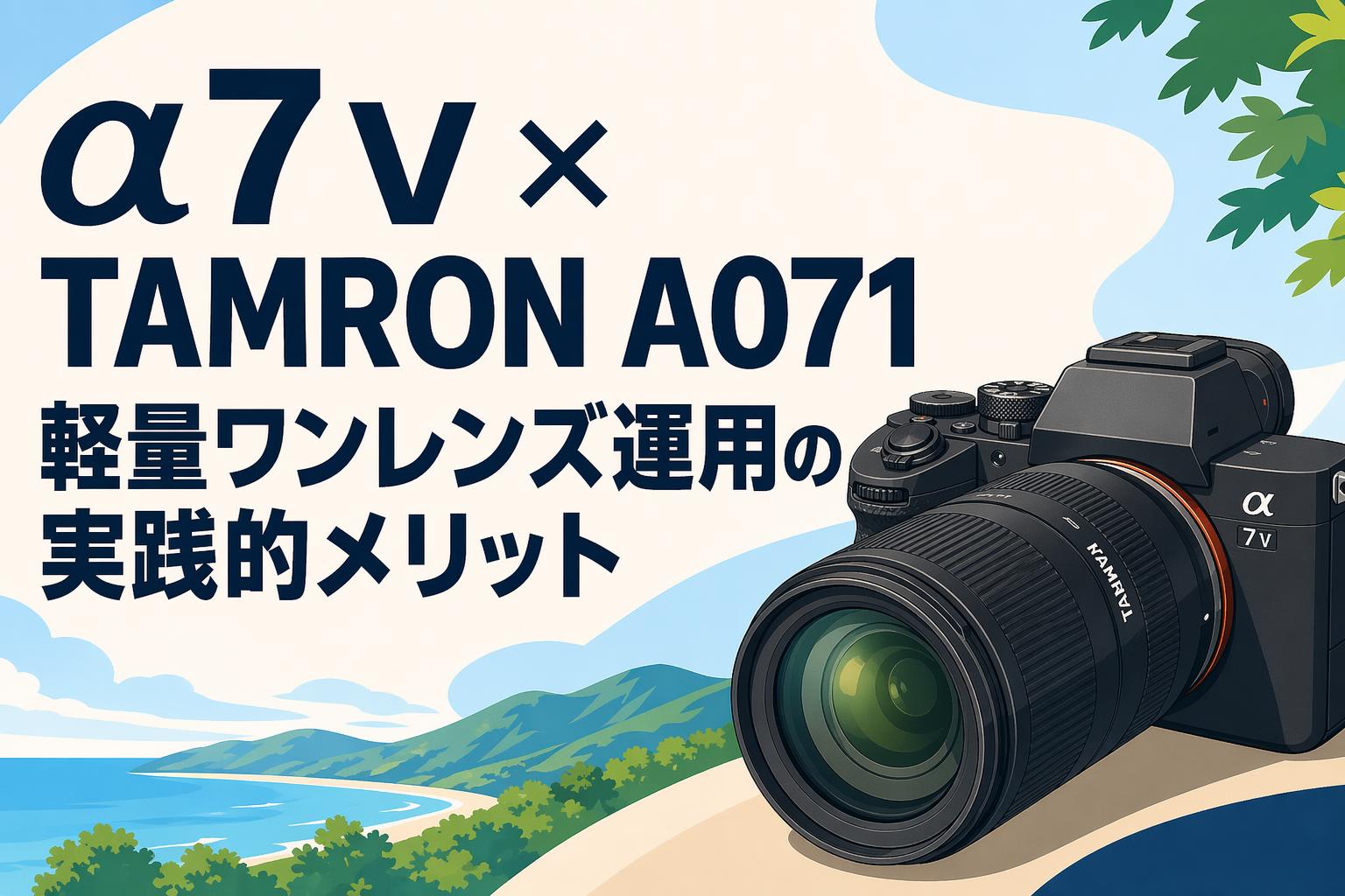 α7 V × TAMRON A071 軽量ワンレンズ運用の実践的メリット