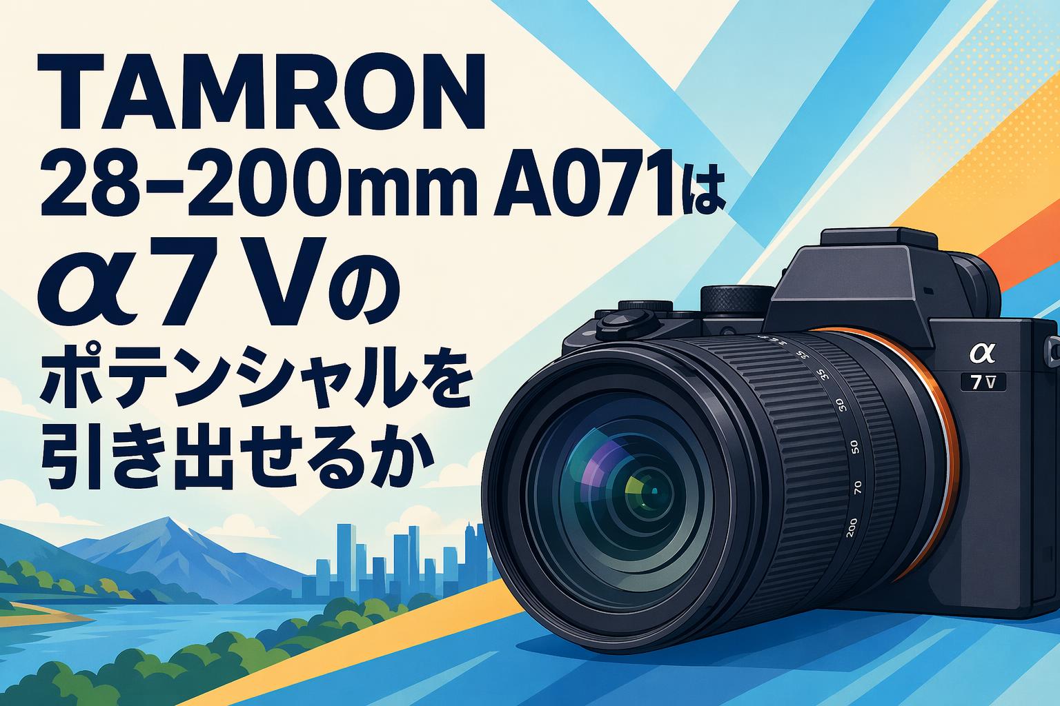 TAMRON 28-200mm A071はα7 Vのポテンシャルを引き出せるか