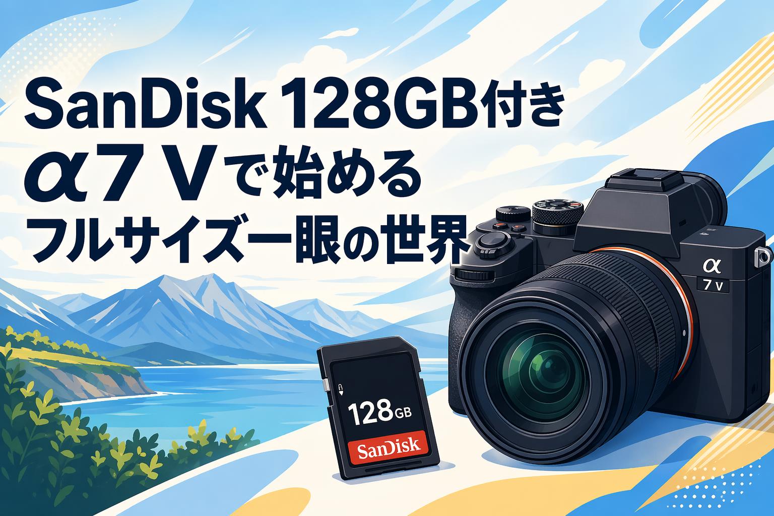 SanDisk 128GB付きα7 Vで始めるフルサイズ一眼の世界