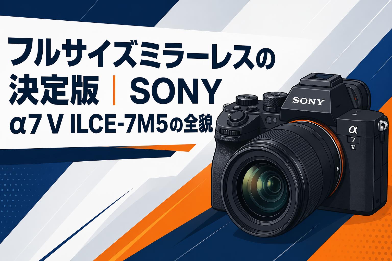 フルサイズミラーレスの決定版｜SONY α7 V ILCE-7M5の全貌