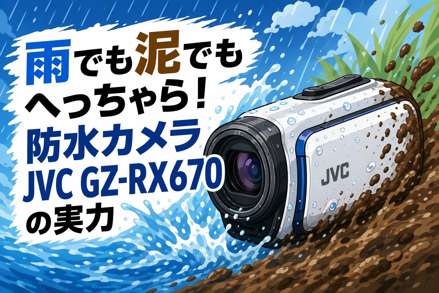 雨でも泥でもへっちゃら！防水カメラJVC GZ-RX670-Aの実力