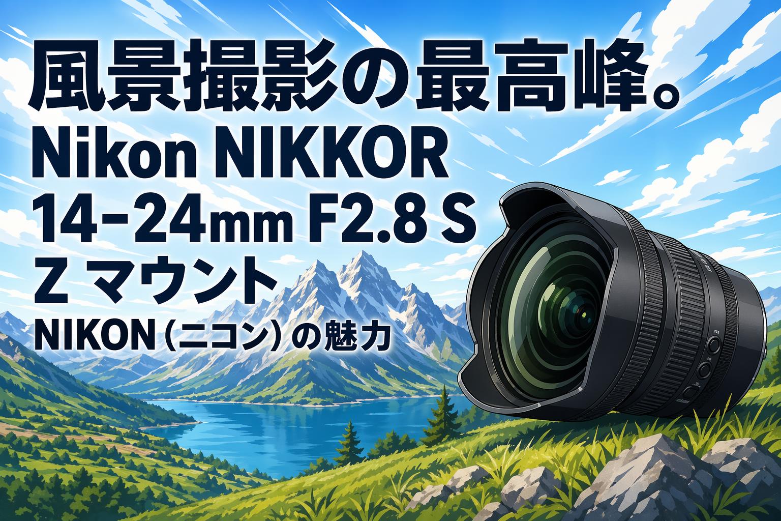 風景撮影の最高峰。Nikon NIKKOR 14-24mm F2.8 S Z マウント NIKON（ニコン）の魅力