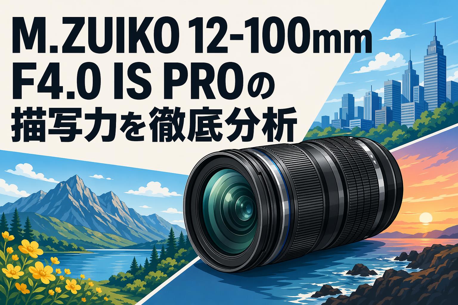 M.ZUIKO 12-100mm F4.0 IS PROの描写力を徹底分析