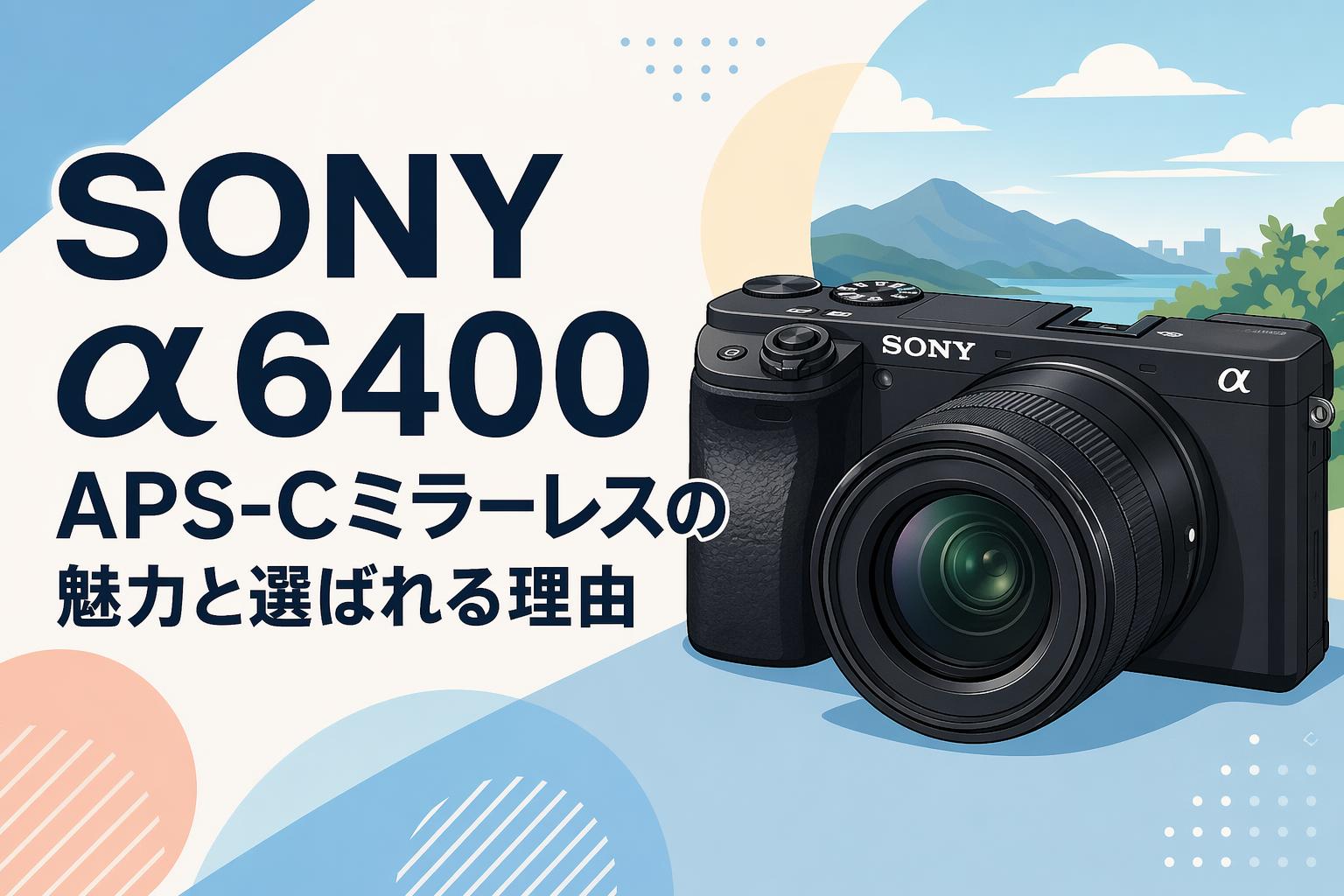 SONY α6400 APS-Cミラーレスの魅力と選ばれる理由