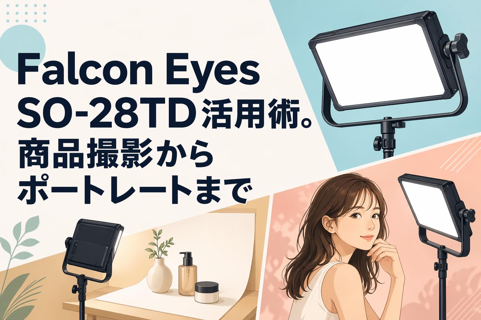 Falcon Eyes SO-28TD活用術。商品撮影からポートレートまで
