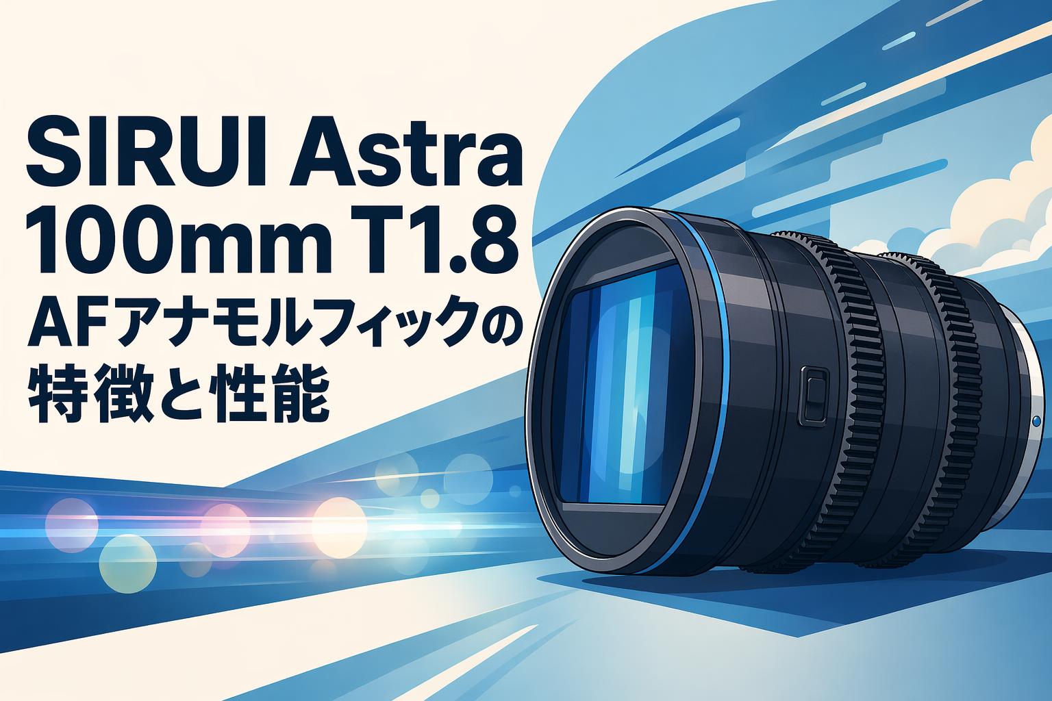 SIRUI Astra 100mm T1.8 AFアナモルフィックの特徴と性能