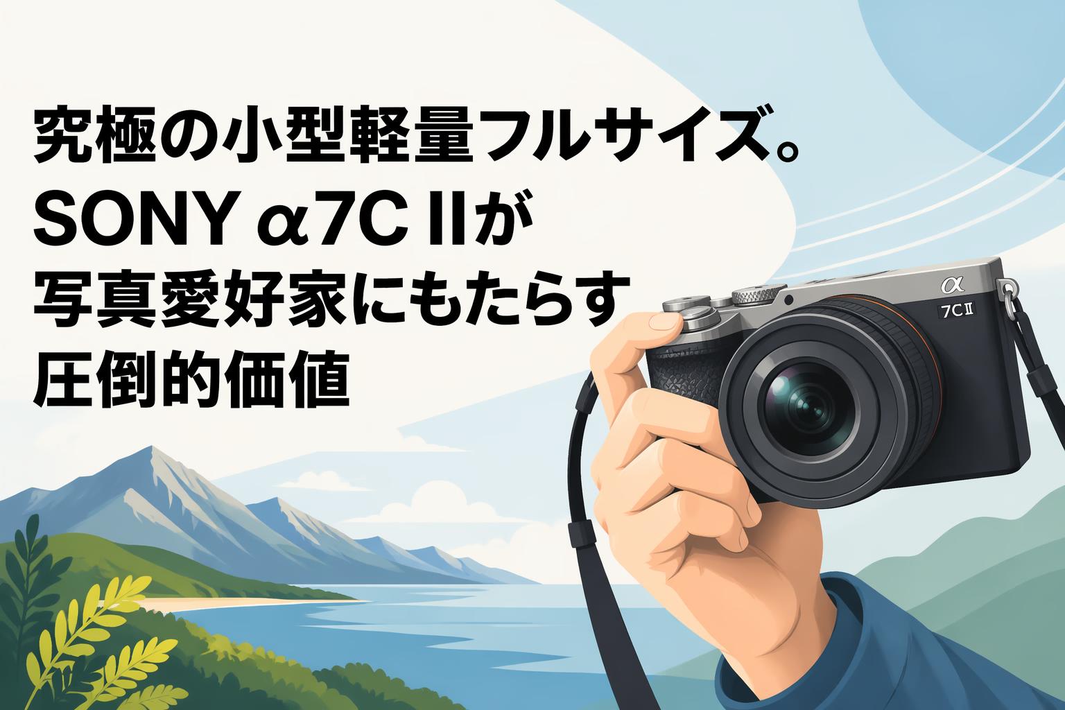 究極の小型軽量フルサイズ。SONY α7C IIが写真愛好家にもたらす圧倒的価値
