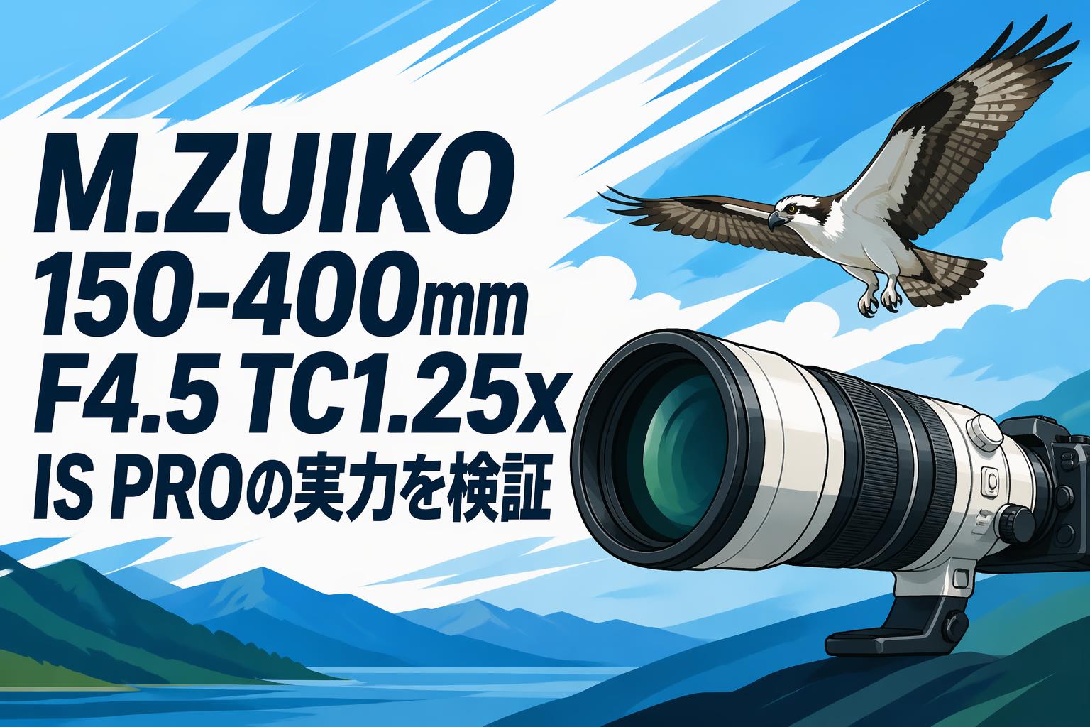 M.ZUIKO 150-400mm F4.5 TC1.25x IS PROの実力を検証