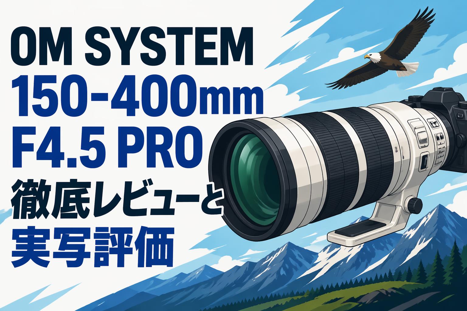 OM SYSTEM 150-400mm F4.5 PRO 徹底レビューと実写評価