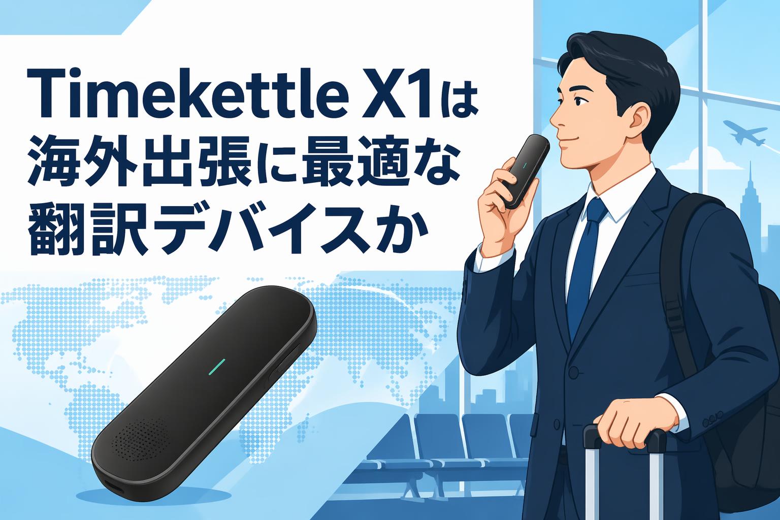 Timekettle X1は海外出張に最適な翻訳デバイスか