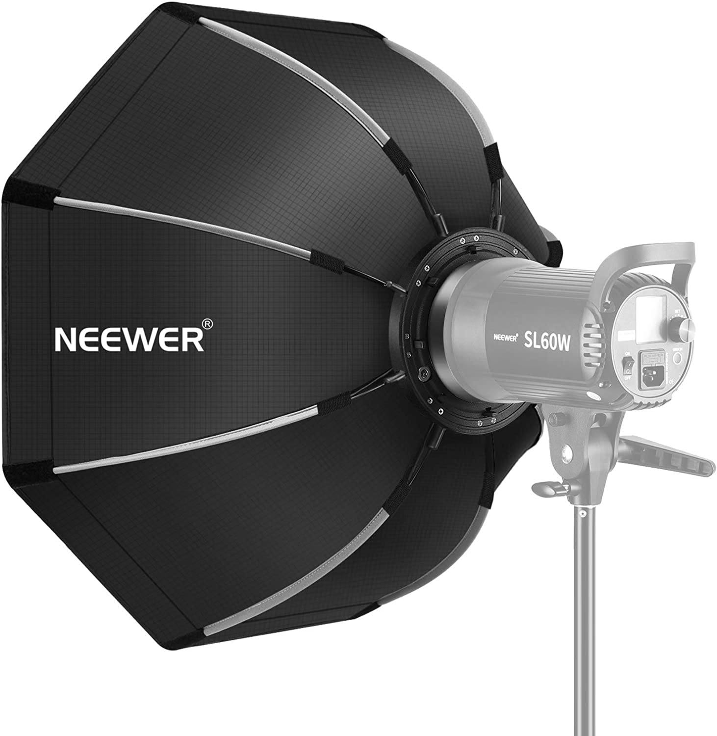 Neewer CB60 60W 5600K LEDビデオライト(スタンド付)[ソフトボックス付 