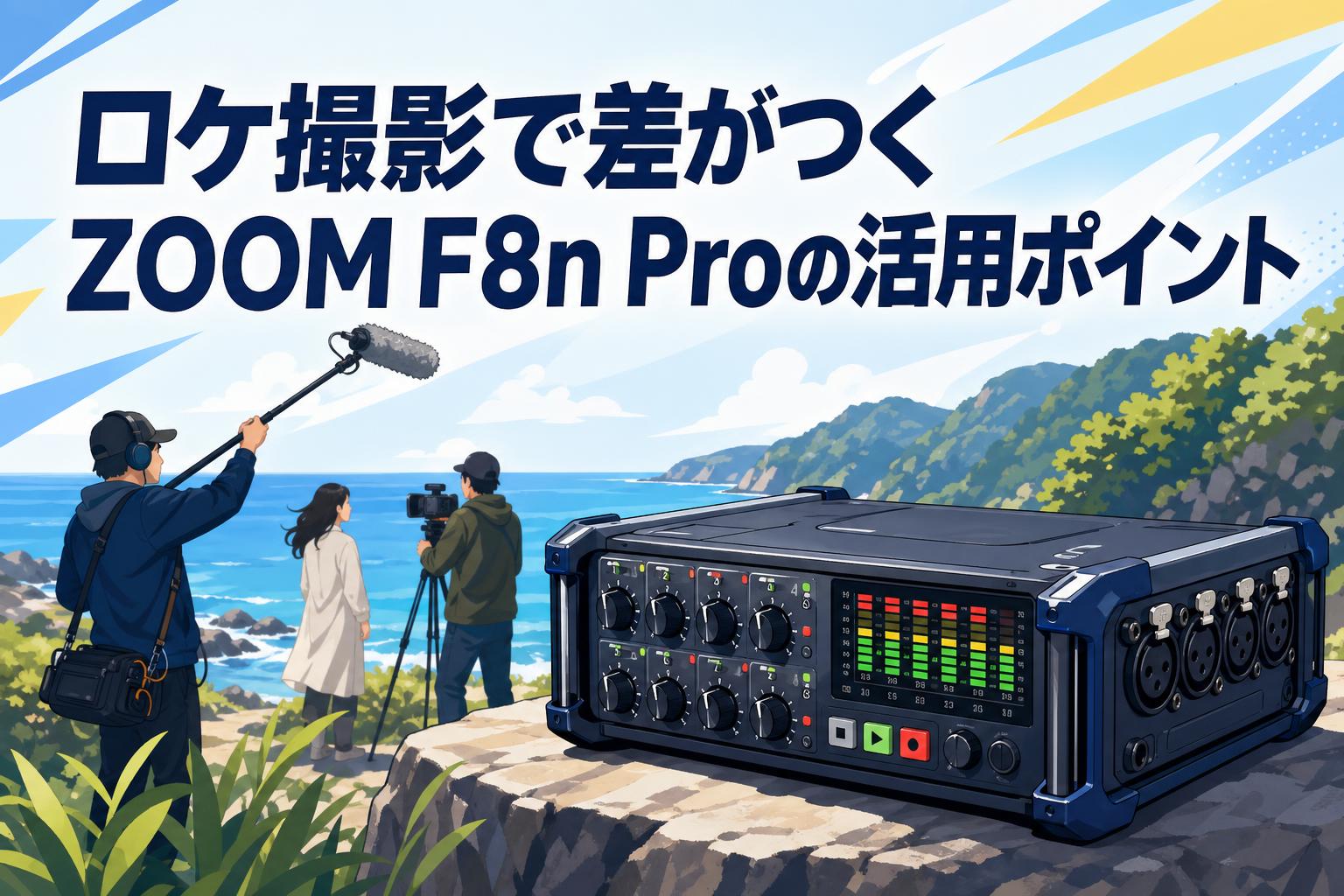 ロケ撮影で差がつくZOOM F8n Proの活用ポイント