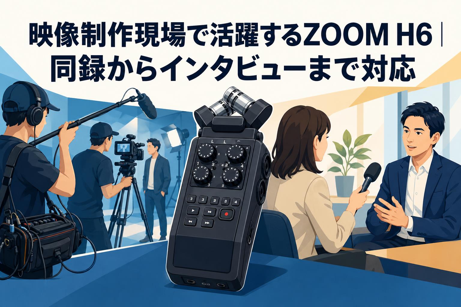 映像制作現場で活躍するZOOM H6｜同録からインタビューまで対応