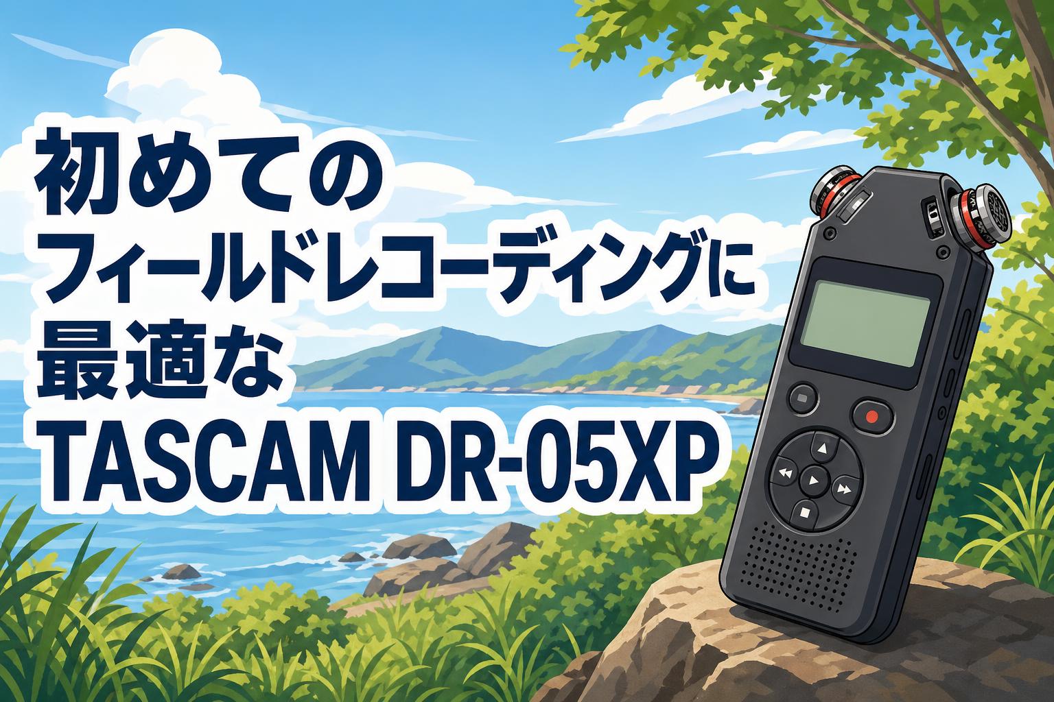 初めてのフィールドレコーディングに最適なTASCAM DR-05XP