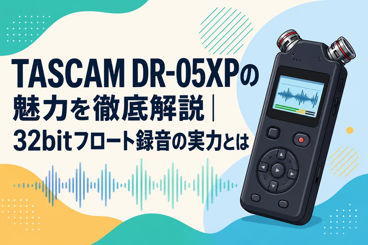 TASCAM DR-05XPの魅力を徹底解説｜32bitフロート録音の実力とは