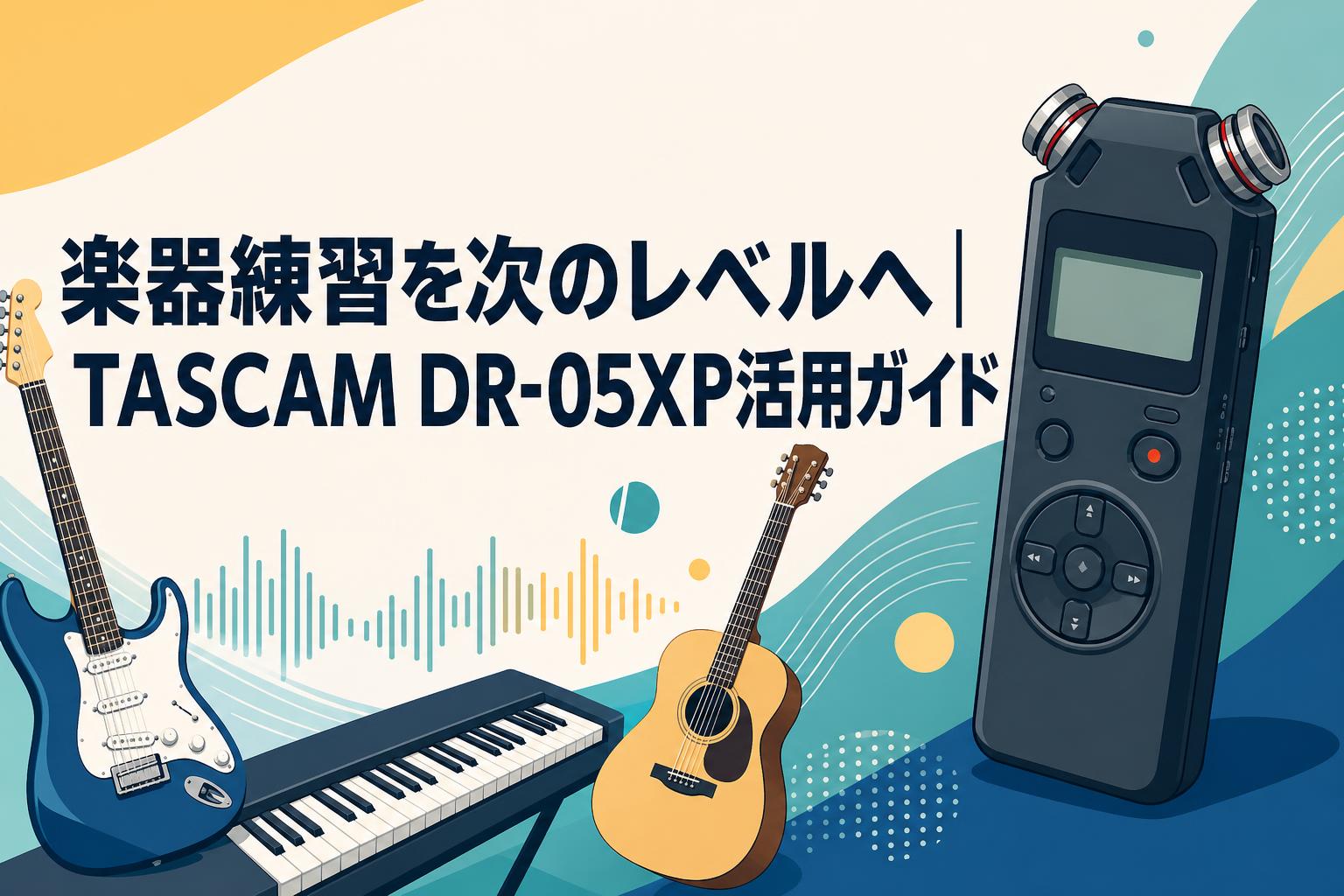 楽器練習を次のレベルへ｜TASCAM DR-05XP活用ガイド