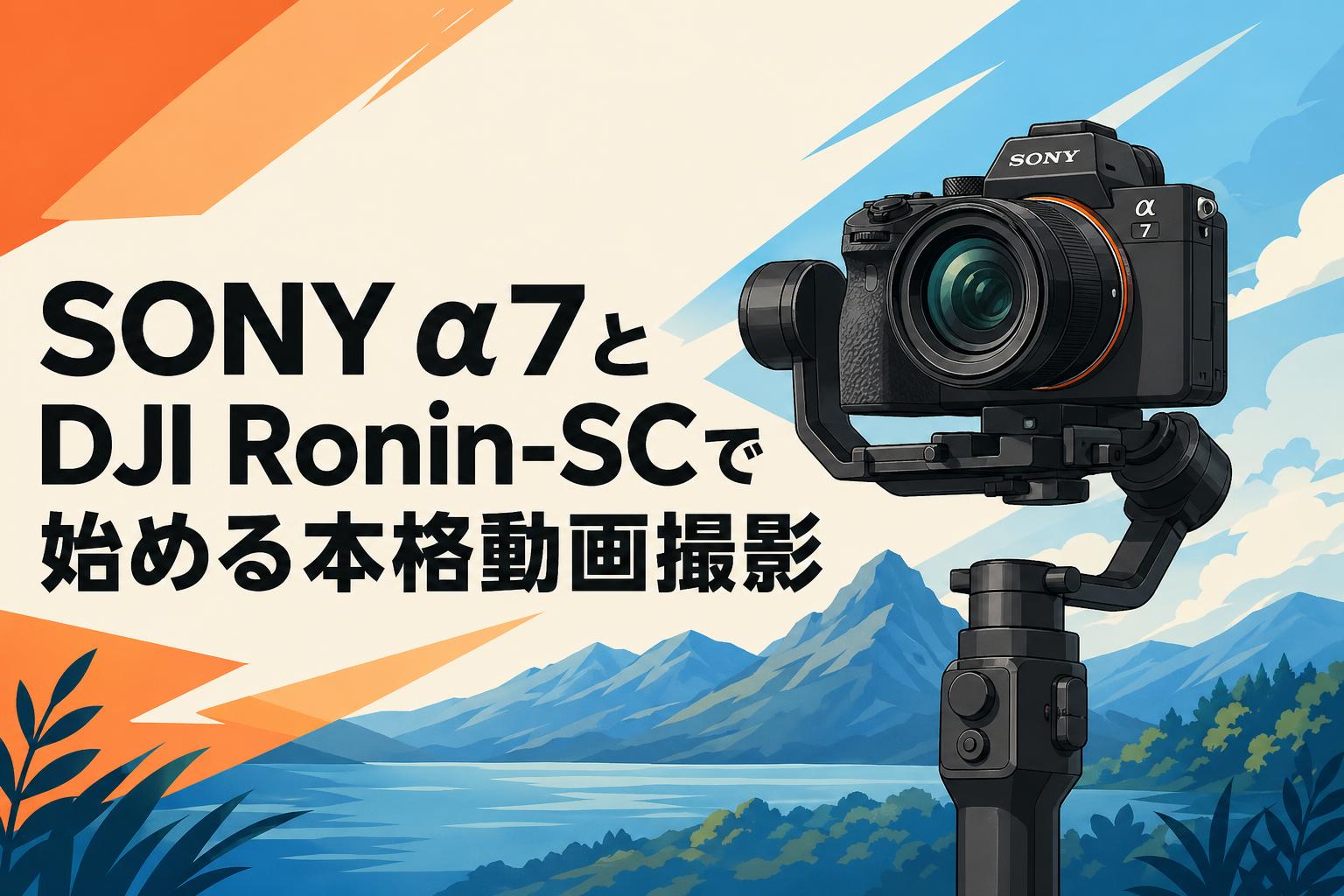 SONY α7とDJI Ronin-SCで始める本格動画撮影