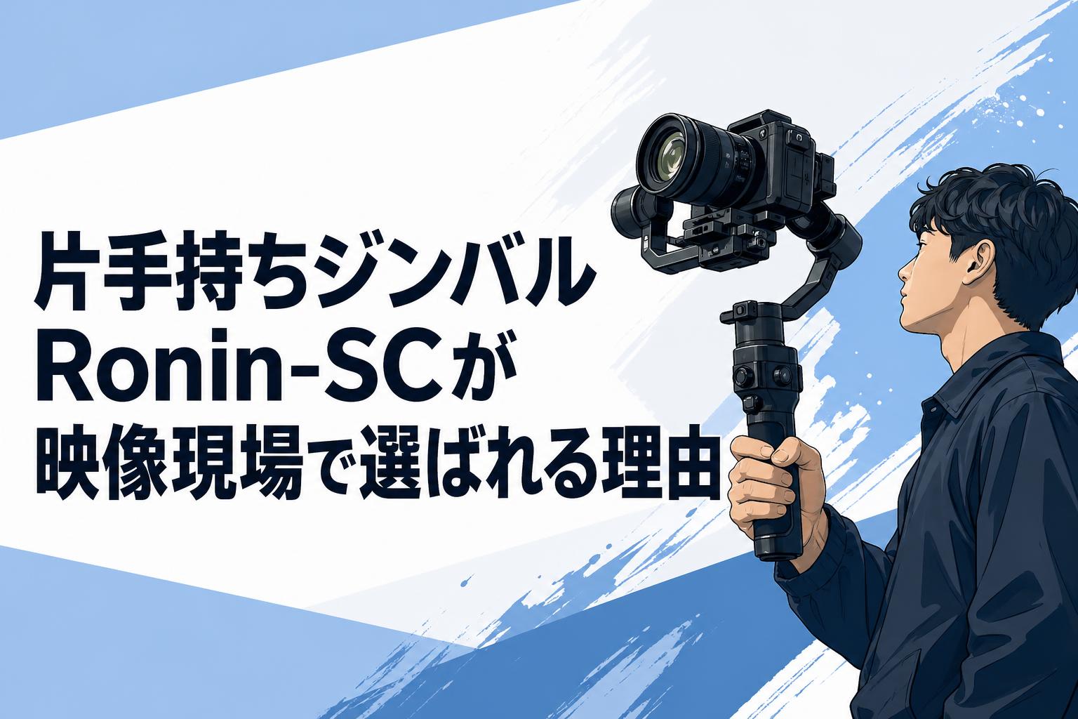 片手持ちジンバルRonin-SCが映像現場で選ばれる理由