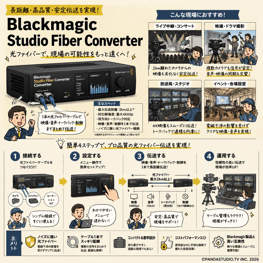 Blackmagic Studio Fiber Converter インターネット上のお客様の声（評判）