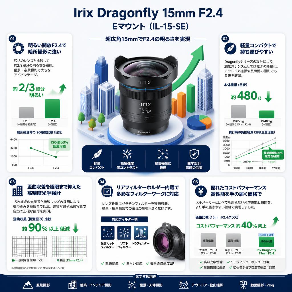 Irix Doragonfly 15mm F2.4  Eマウント(IL-15-SE)