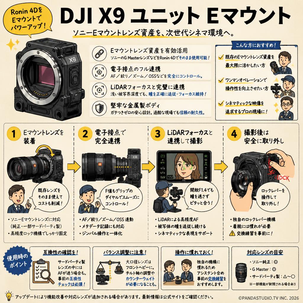 DJI X9 ユニット Eマウント インターネット上のお客様の声（評判）