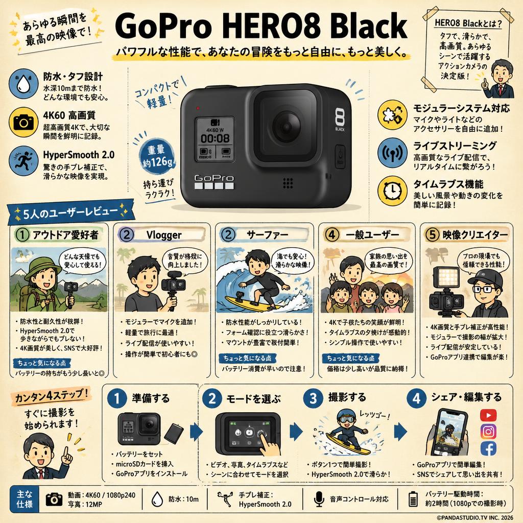 GoPro HERO8 Black インターネット上のお客様の声（評判）