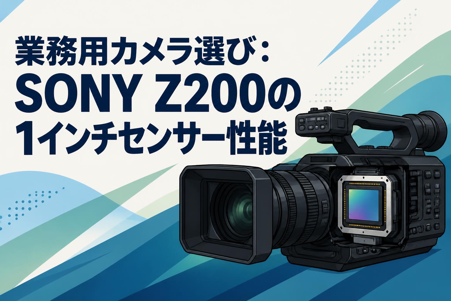 業務用カメラ選び：SONY Z200の1インチセンサー性能