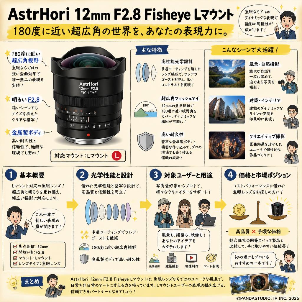 AstrHori 12mm F2.8 Fisheye Lマウント 概要