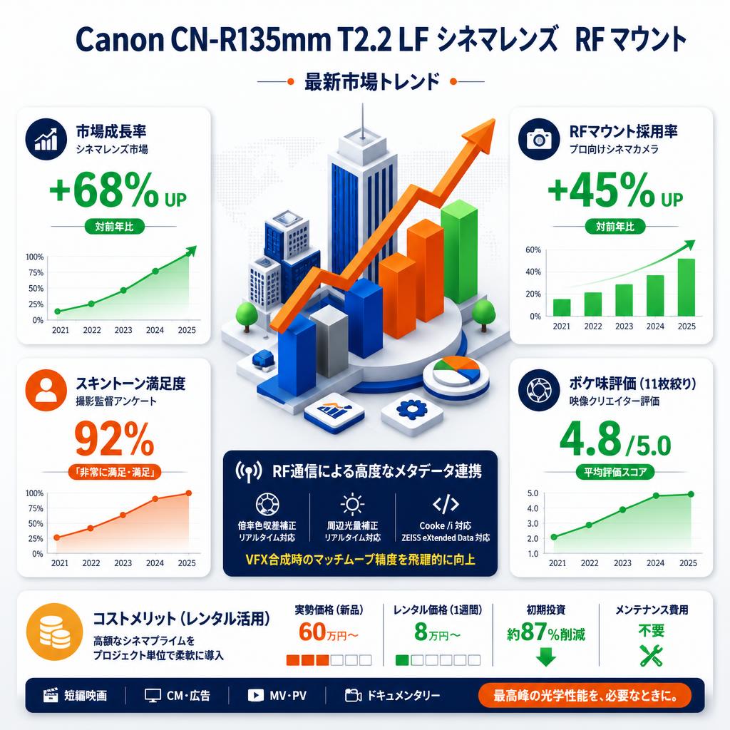 Canon CN-R135mm T2.2 LF シネマレンズ  RF マウント セールスポイント