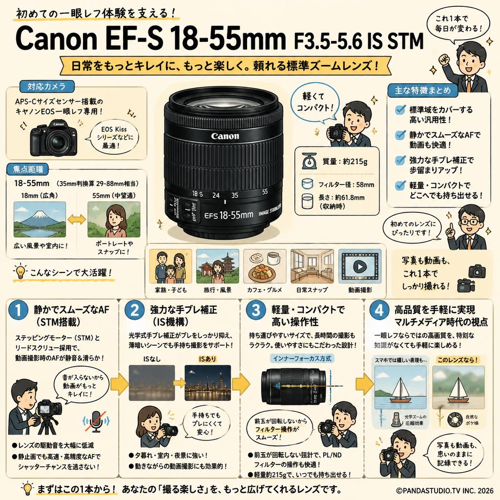 Canon EF-S 18-55mm F3.5-5.6 IS STM 概要