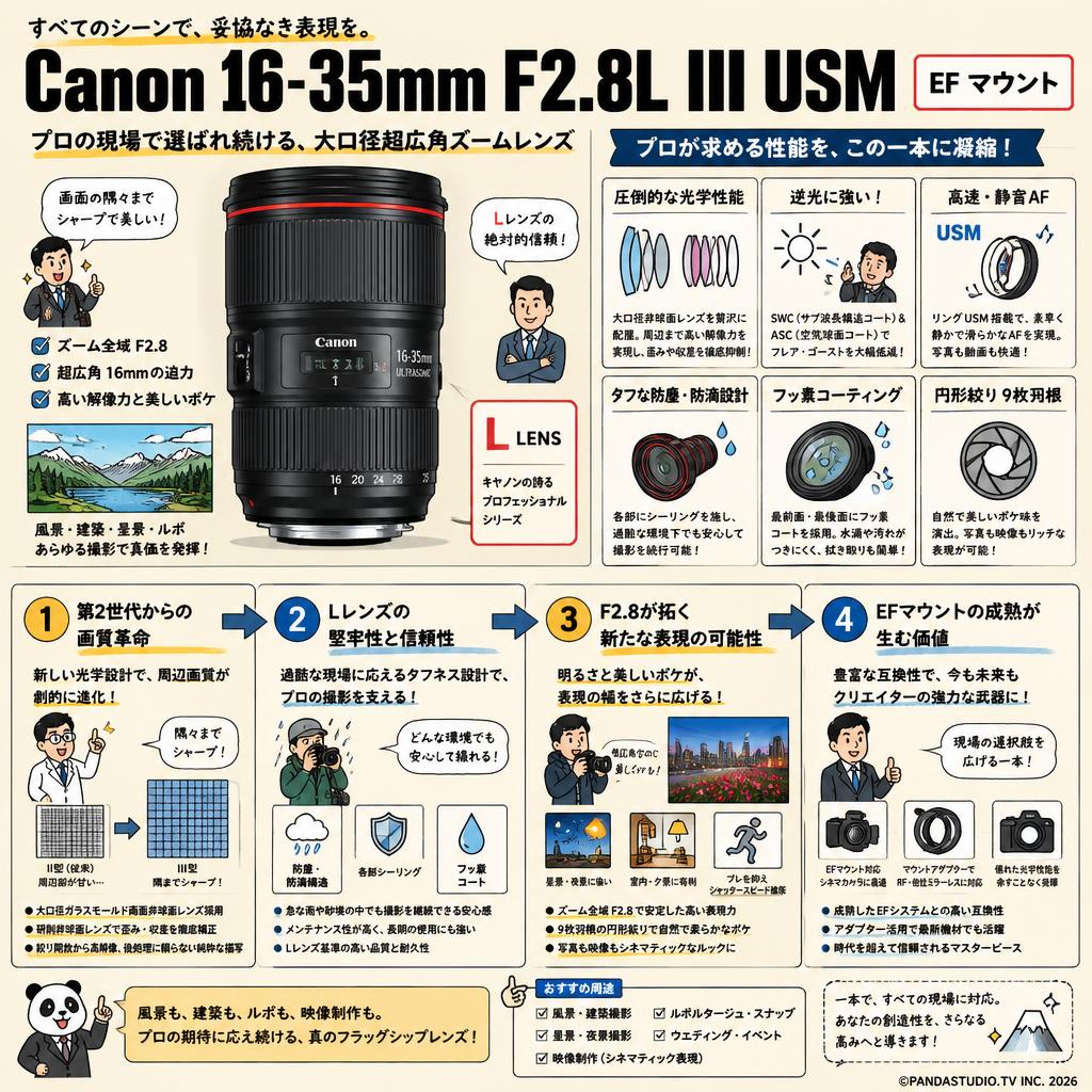 Canon 16-35mm F2.8L III USM EF マウント 概要