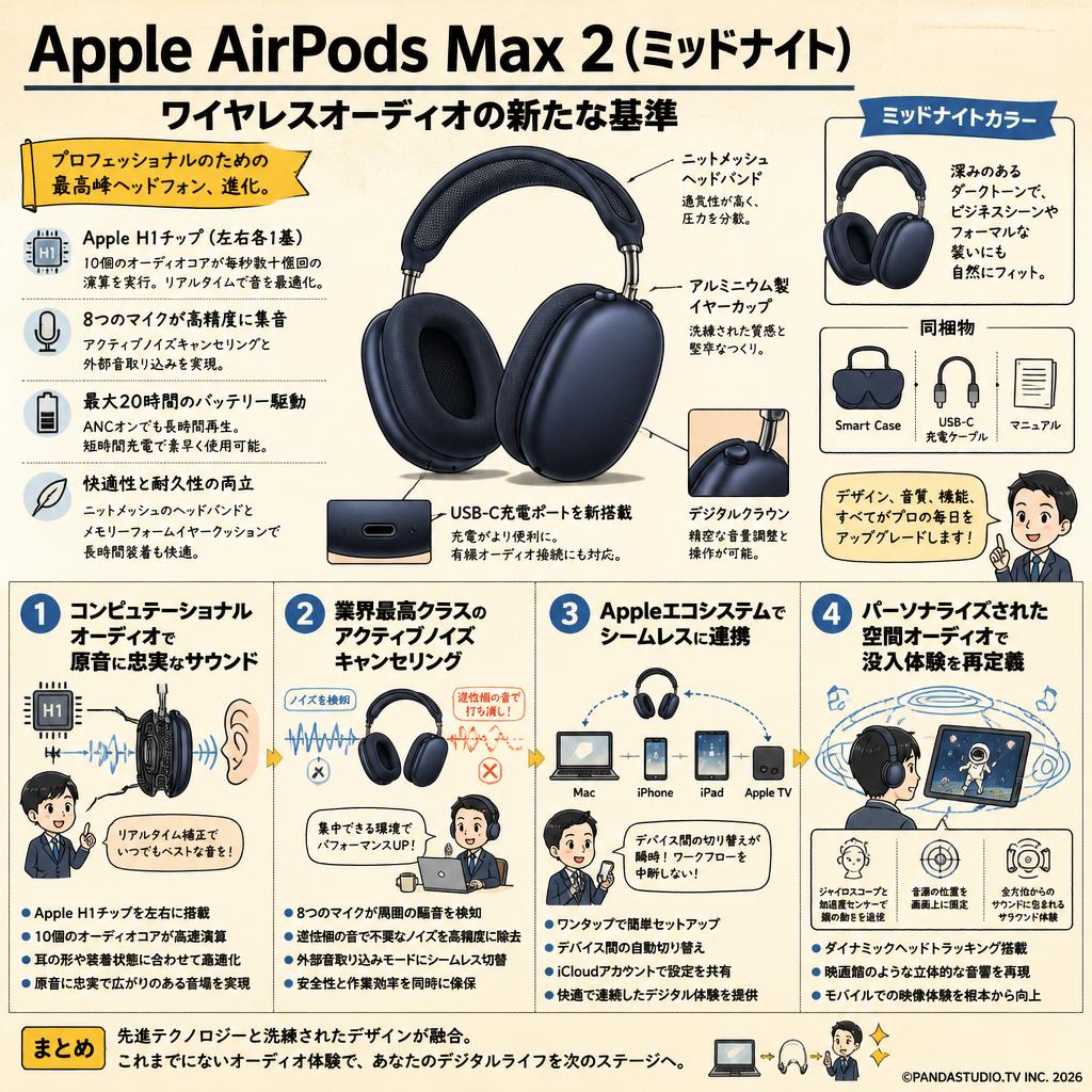 Apple AirPods Max 2 (ミッドナイト) 概要