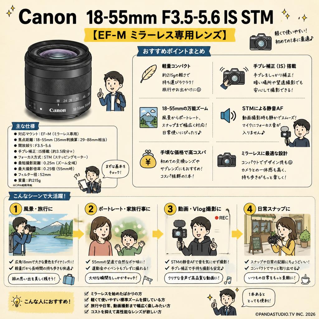 Canon 18-55mm F3.5-5.6 IS STM 【EF-M ミラーレス専用レンズ】 インターネット上のお客様の声（評判）