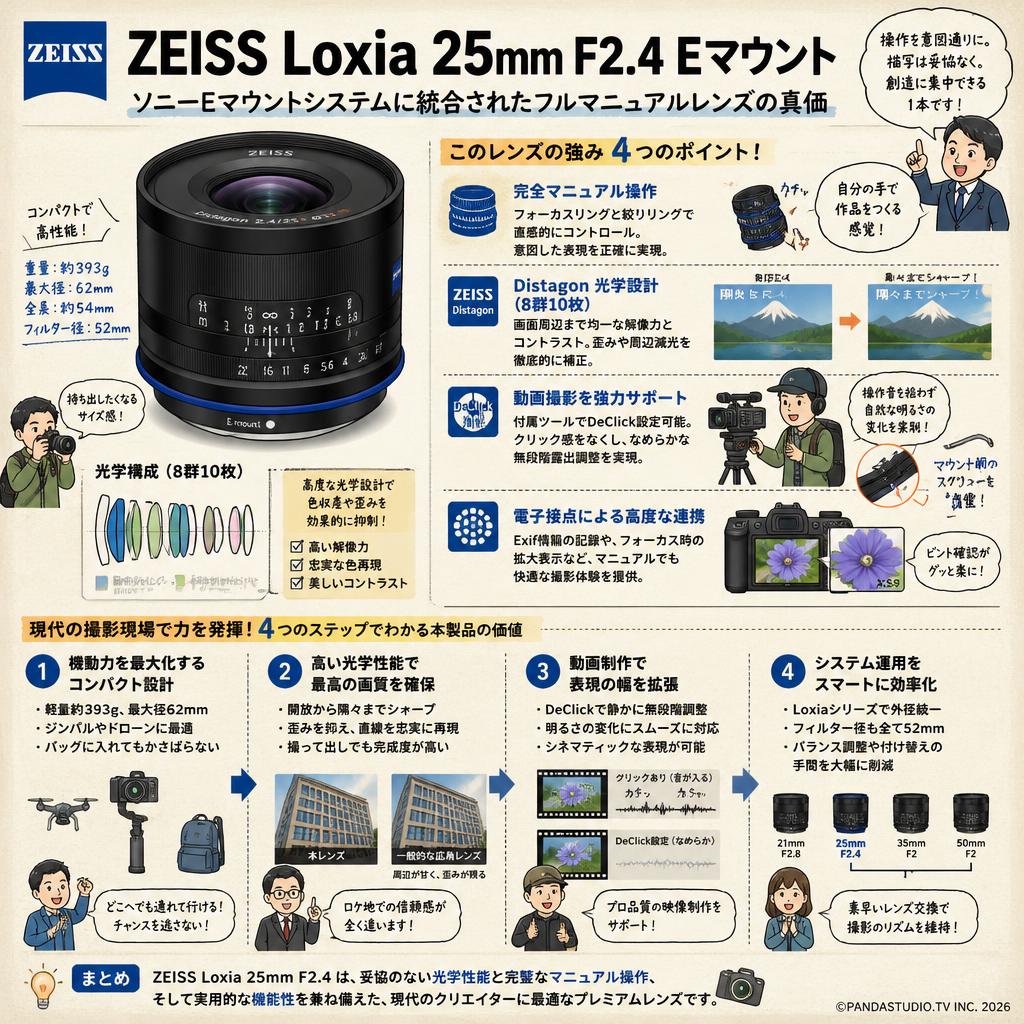 ZEISS Loxia 25mm F2.4 Eマウント 概要