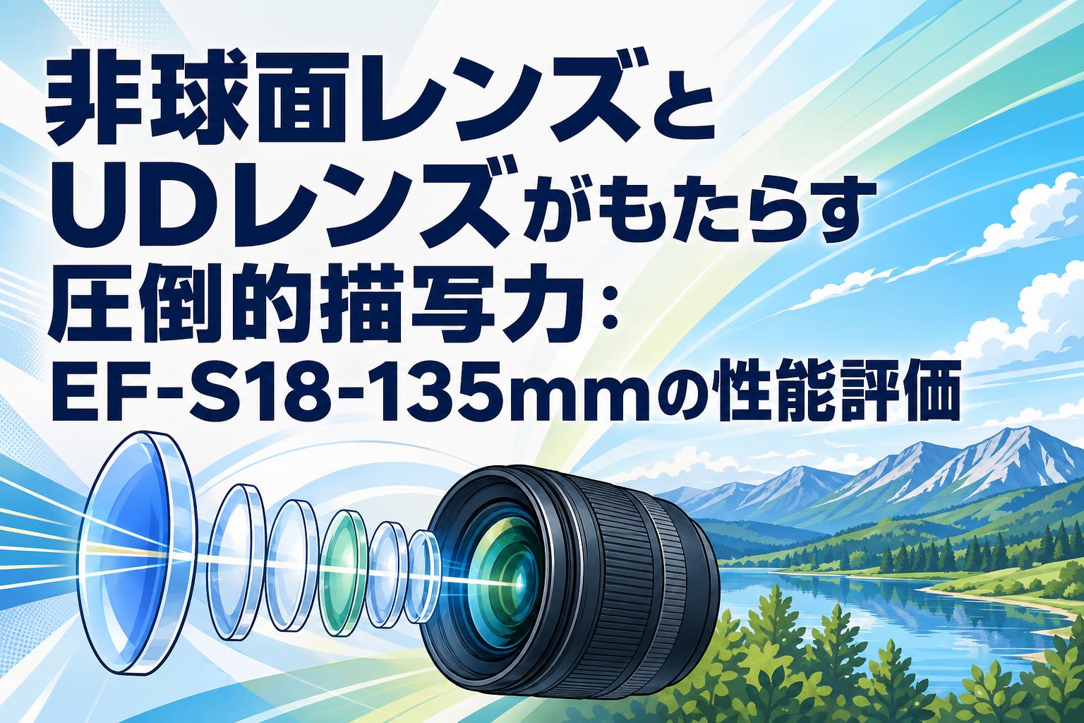 非球面レンズとUDレンズがもたらす圧倒的描写力：EF-S18-135mmの性能評価
