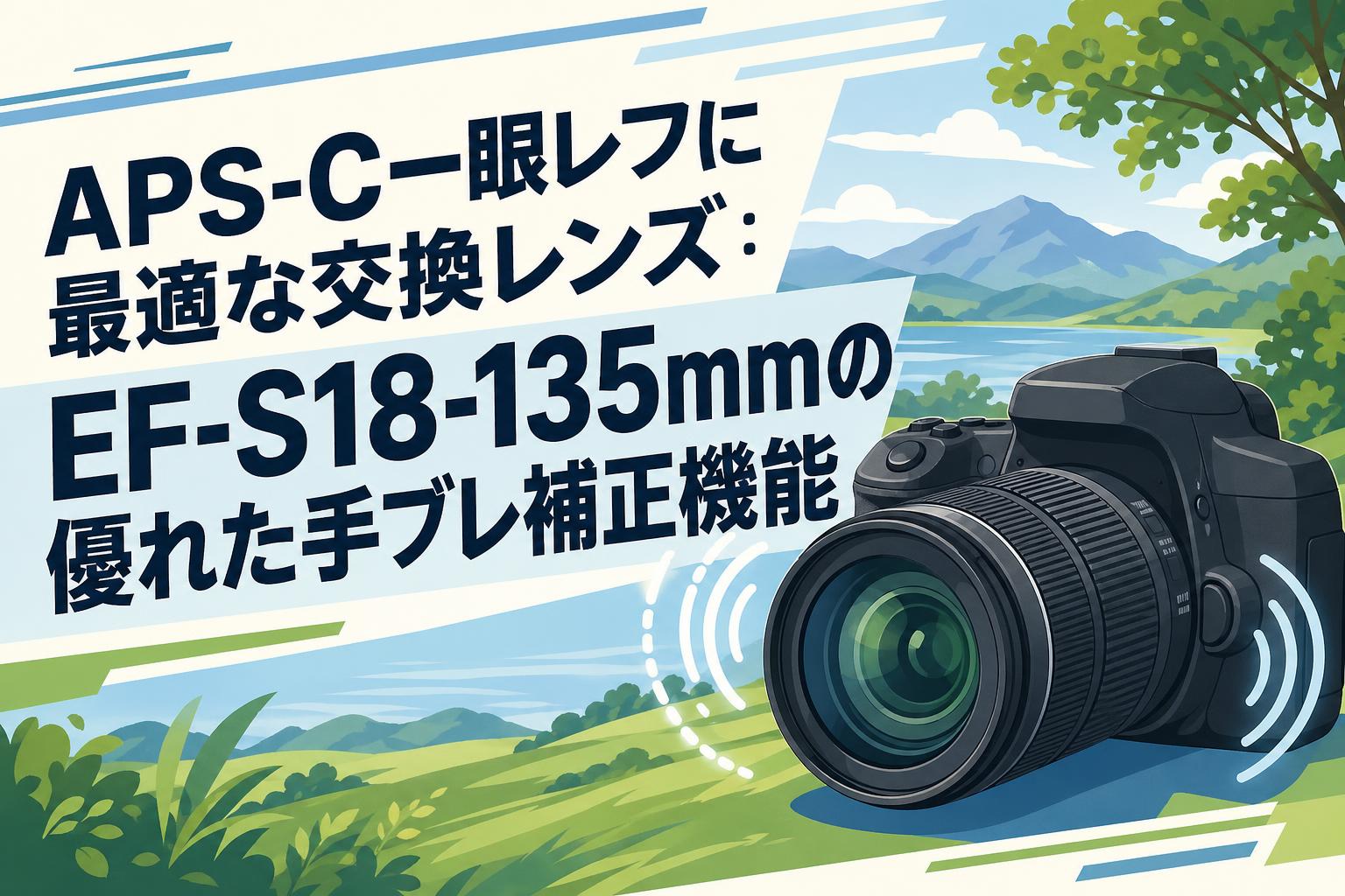 APS-C一眼レフに最適な交換レンズ：EF-S18-135mmの優れた手ブレ補正機能
