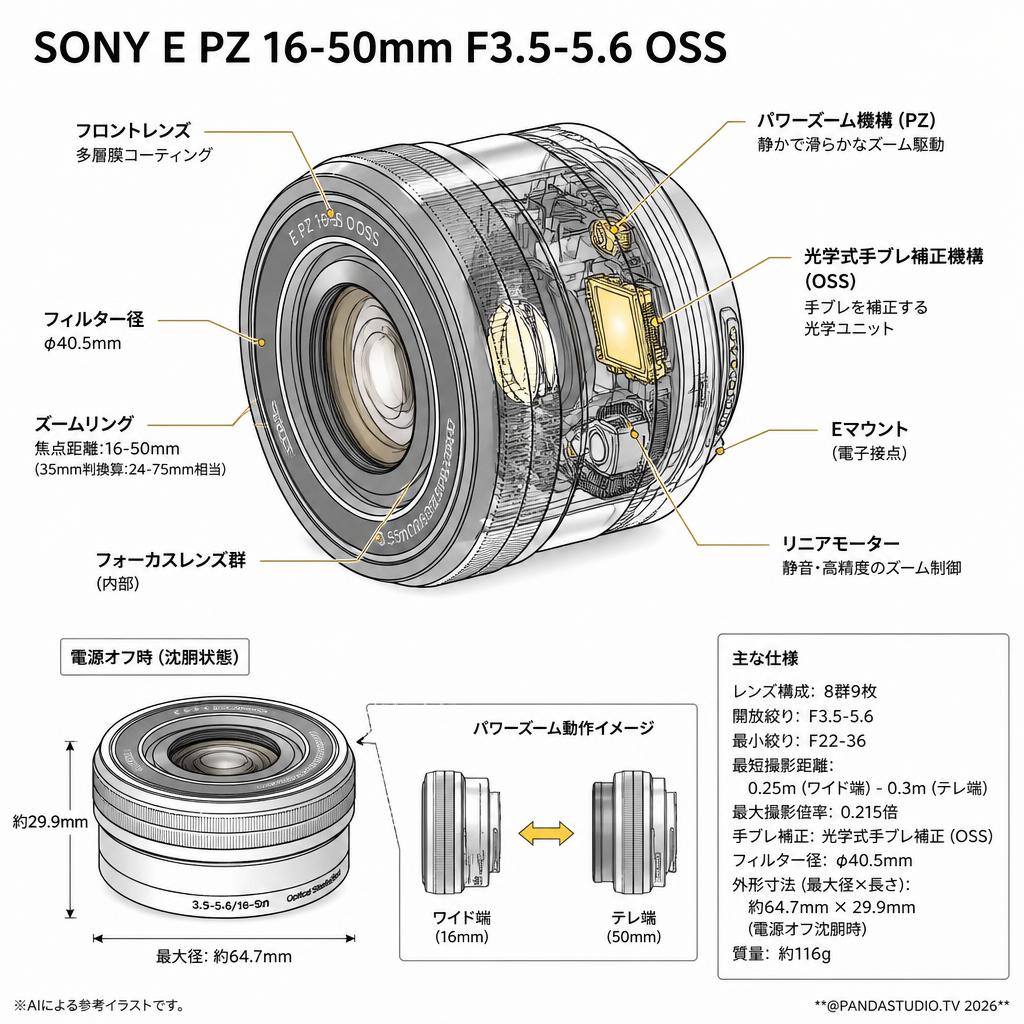 SONY E PZ 16-50mm F3.5-5.6 OSS スペック