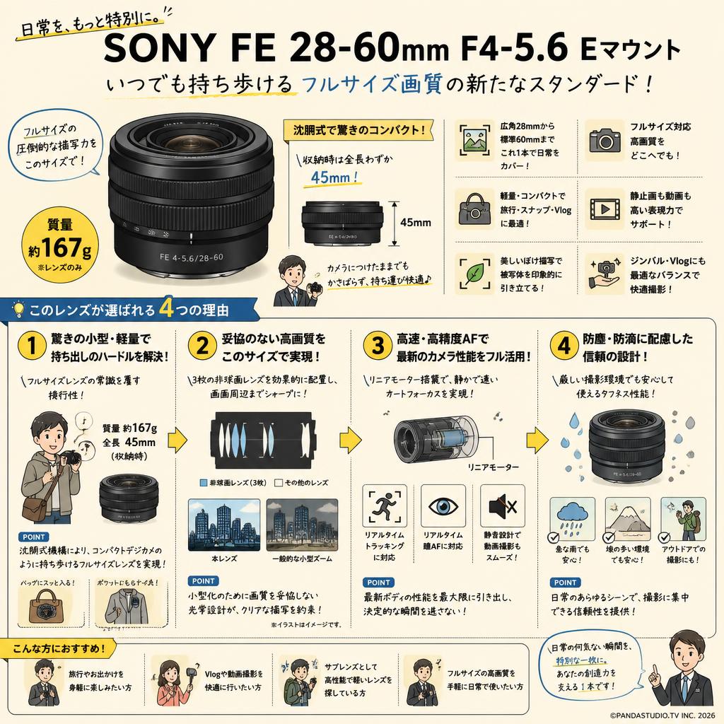 SONY FE 28-60mm F4-5.6 Eマウント 概要