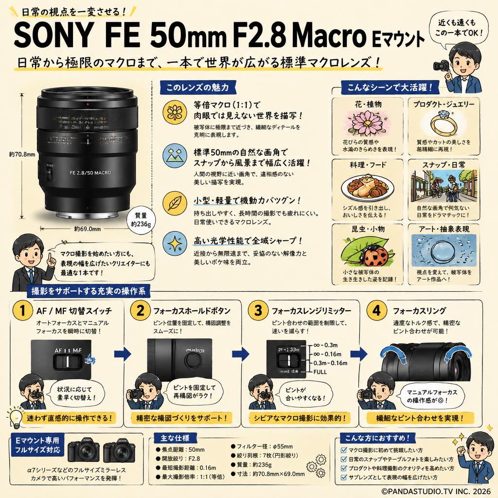 SONY FE 50mm F2.8 Macro Eマウント 概要