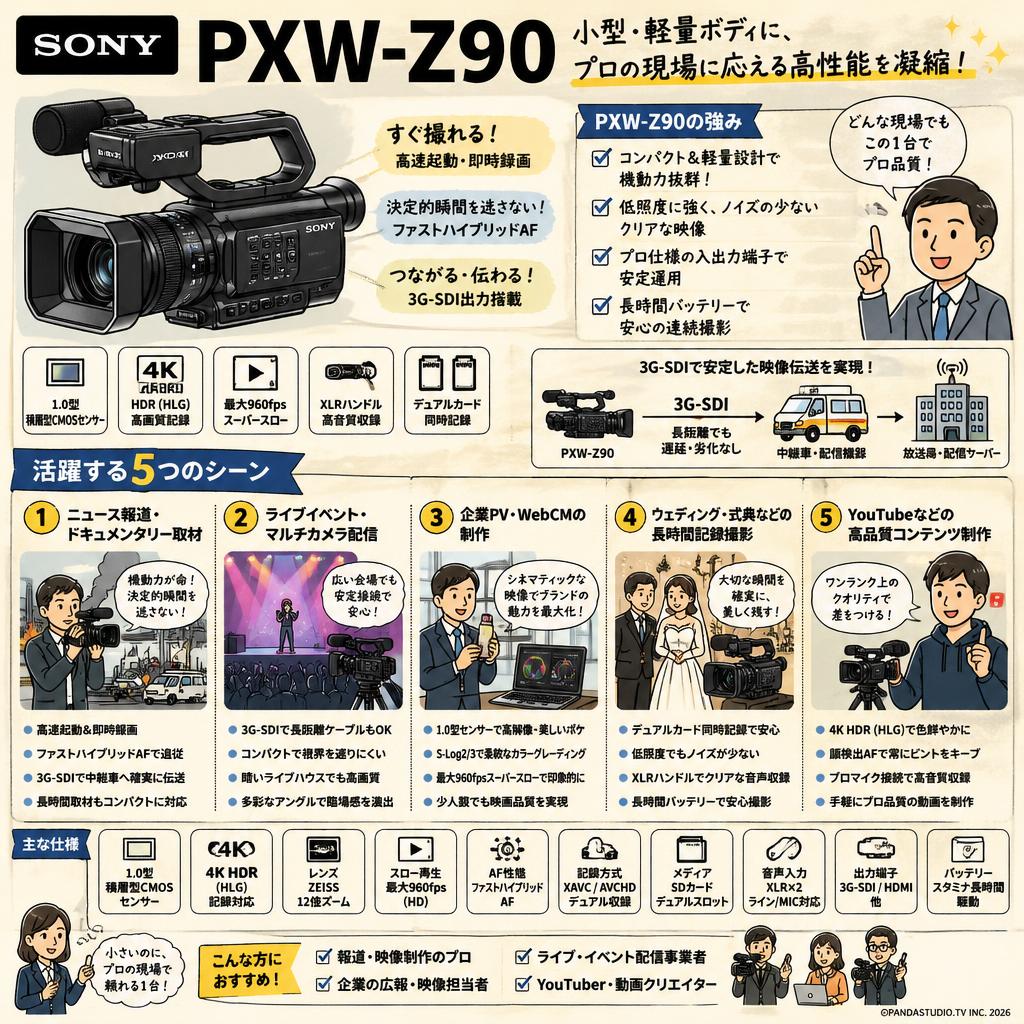 SONY PXW-Z90 用途