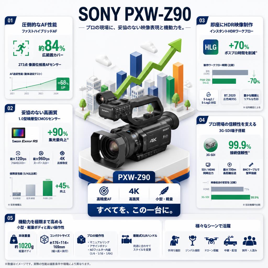 SONY PXW-Z90 セールスポイント