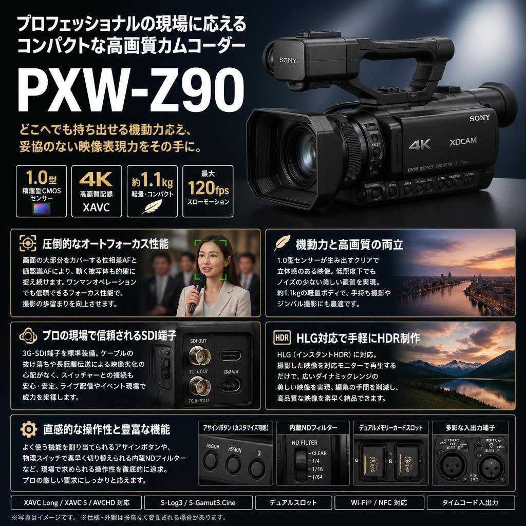 SONY PXW-Z90 インターネット上のお客様の声（評判）